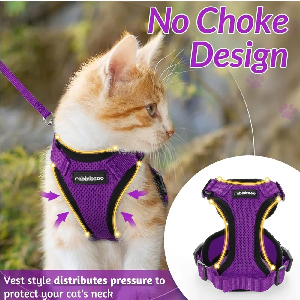 Rabbitgoo purple harness & leash, size XXS, New in Package.